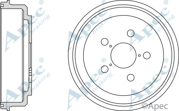 APEC BRAKING stabdžių būgnas DRM9127